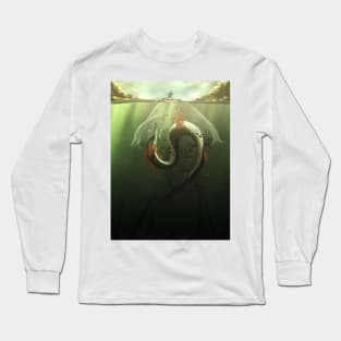 The Fisher and The River Dragon Long Sleeve T-Shirt